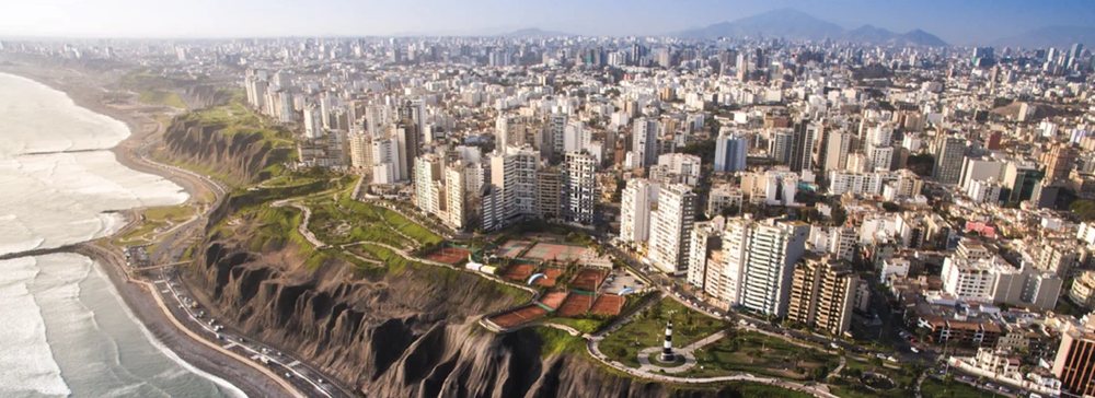 Aerial view of Lima, Peru